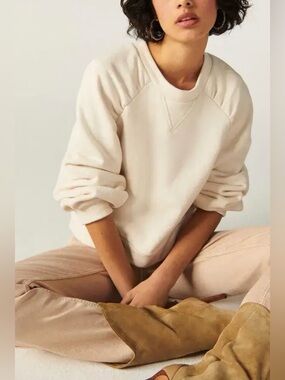 BA&SH Lee Sweatshirt in Ecru size 3